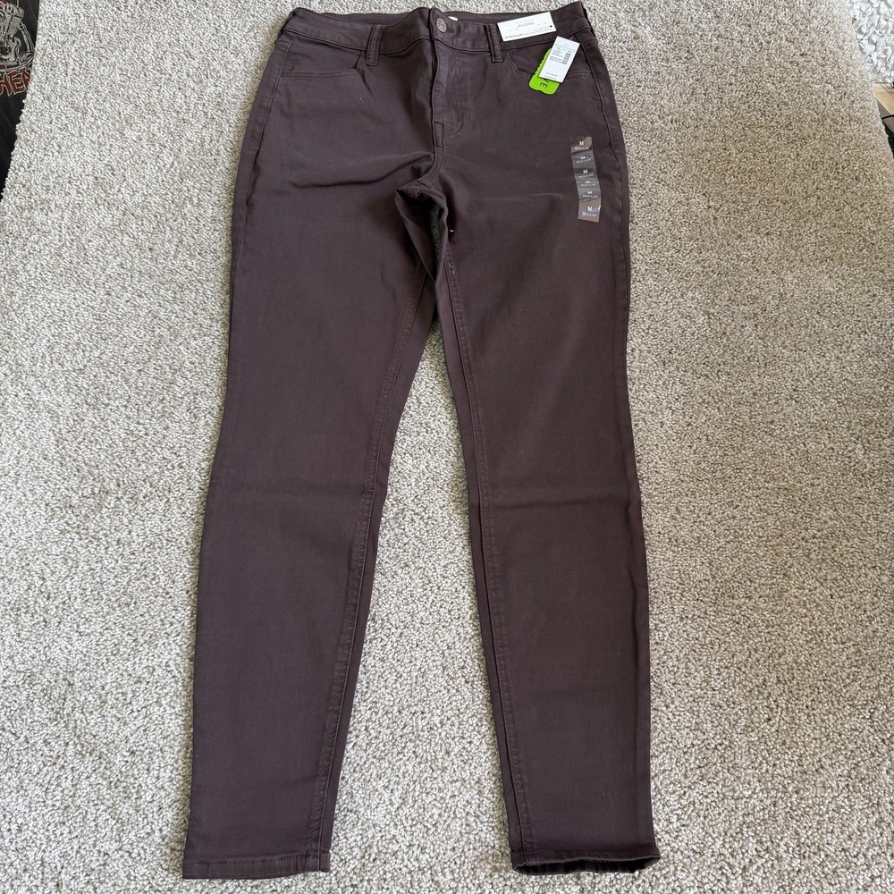 Maurices High Rise Jegging Jeans Womens M Dark Brown Stretch Denim Pockets